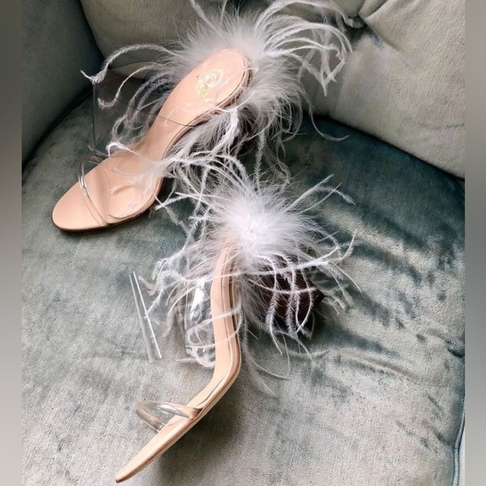 Brother Vellies NWT - SEE-THROUGH STRAPPY MULE CLEAR IN WHITE
